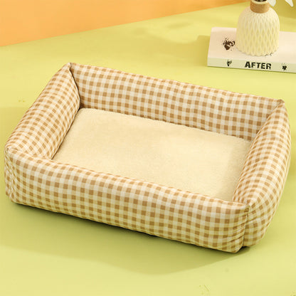 Pet Bed Bolster Square Removable Washable