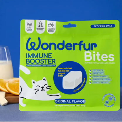 WONDERFUR Bites Immune Booster Yogurt Freeze Dried Cat Treats 50g