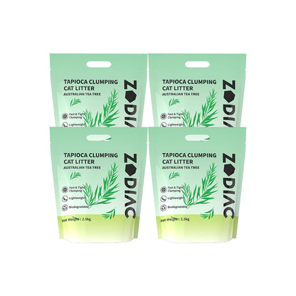 ZODIAC Advanced Clumping Cat Litter – Tofu Mix With Puffed Tapioca - Tea Tree