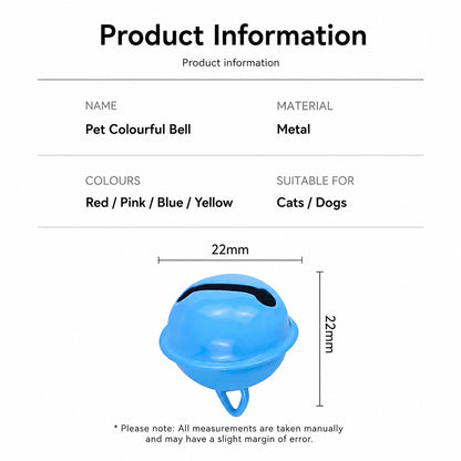 Pet Collar Bell 22mm DIY Accessory for Cats and Dogs