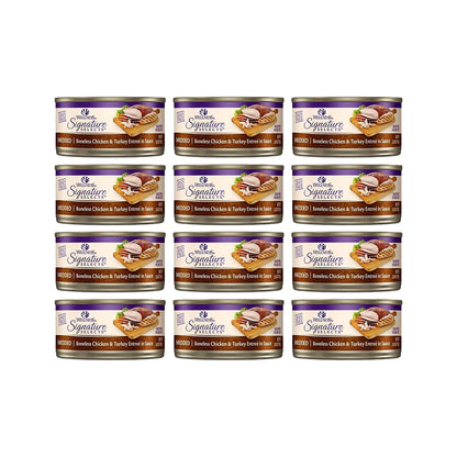 WELLNESS Core Signature Selects Shredded Boneless Chicken & Turkey Wet Cat Food 79g x 12