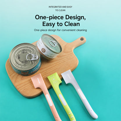 Pet Food Spoon Silicone Can Scraper Long Handle