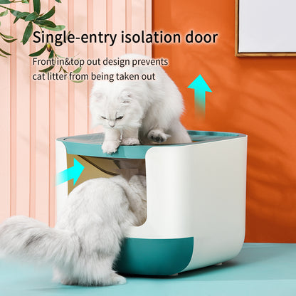 PAKEWAY Starry Valley Cat Litter Box 44x53.5x37.9cm