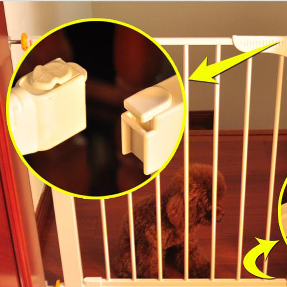Pet Adjustable Metal Gate & Accessories 75 cm