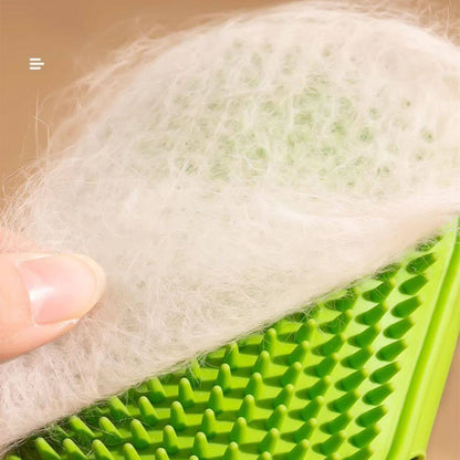 Silicone Cat Self Groomer – Corner & Furniture Mount Brush 1Pcs Random