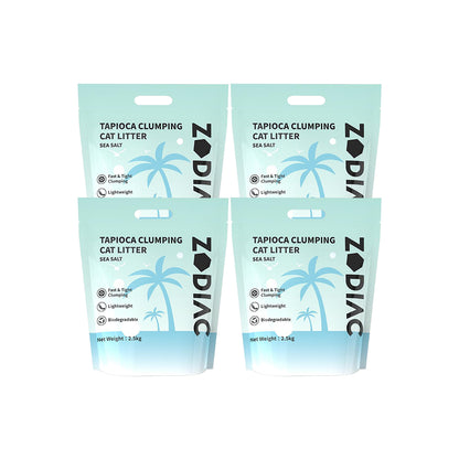 ZODIAC Advanced Clumping Cat Litter – Tofu Mix With Puffed Tapioca - Sea Salt