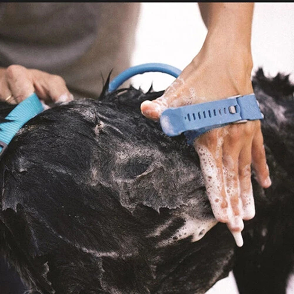 Dog Bath Grooming Kit-Shower Sprayer & Silicone Grooming Glove