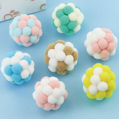 Cat Toy Balls – Interactive Self-Play Chew Toy Set (6 Pack, Random Colour)