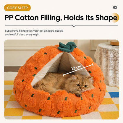 Enclosed Cat Bed Cozy Warm House