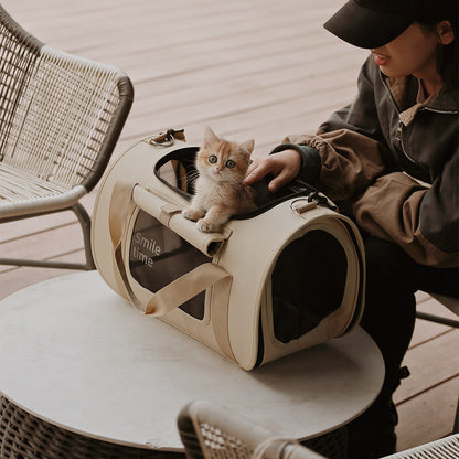 SMILE TIME Amber Autumn Pet Carrier - Large 52.5x29x30cm