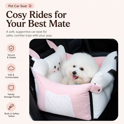 Portable Car Pet Bed Travel Cushion for Cats and Dogs