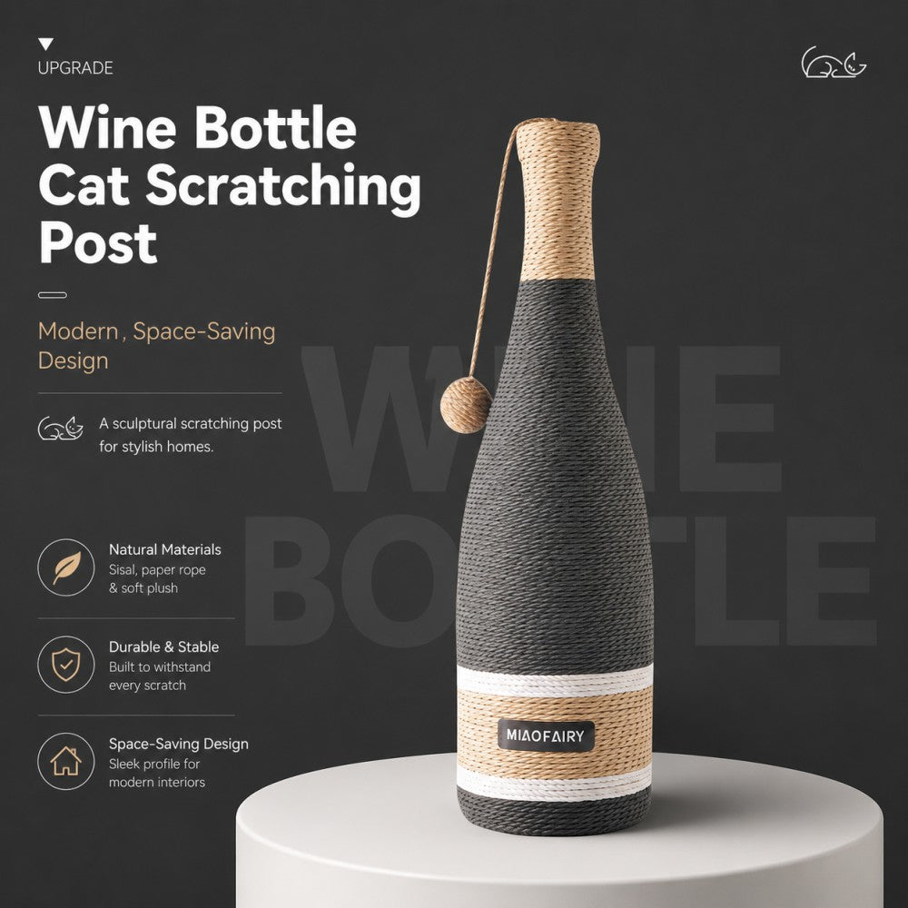 Cat Scratching Post Bottle Design Sisal Rope