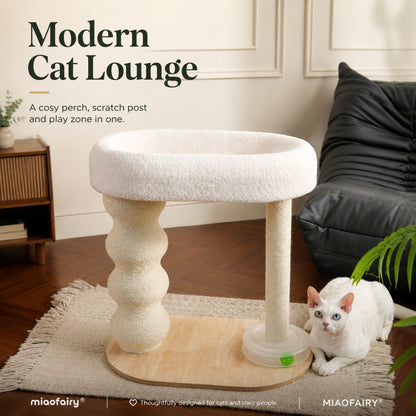 Cat Tree with Track Toy Sisal Scratching Post Gourd Style