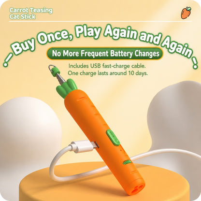 USB Rechargeable Cat Laser Toy – Interactive Projection Teaser Wand