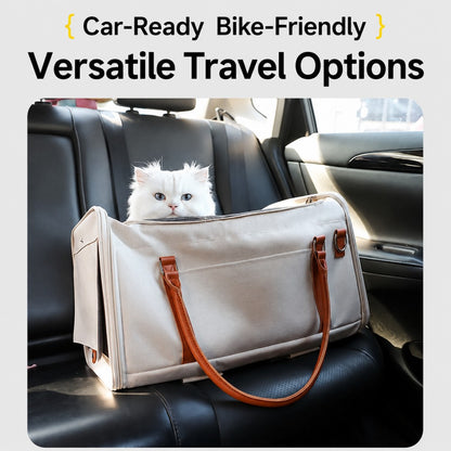 Large Capacity Rolling Pet Carrier Backpack for Cats and Dogs