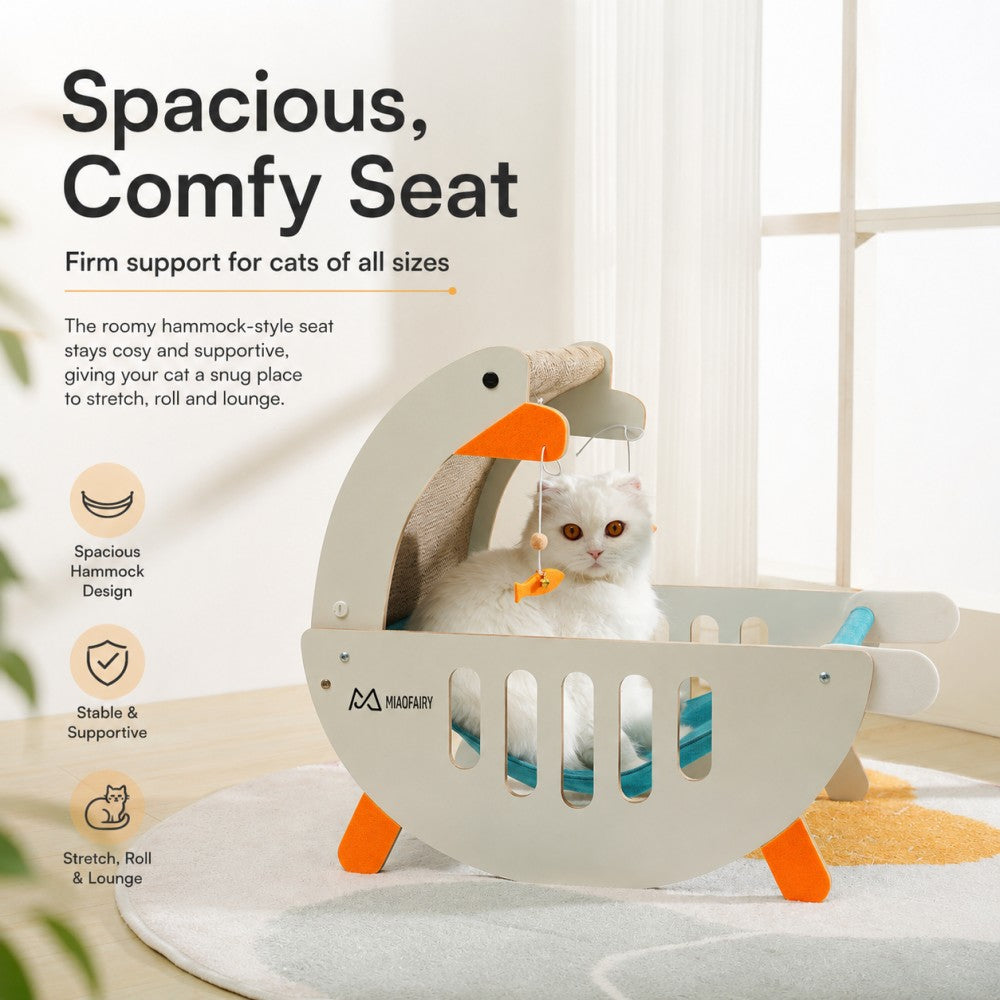 Cat Scratcher Hammock Bed Goose Design