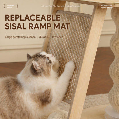 Cat Tree with Ramp Sisal Scratching Post
