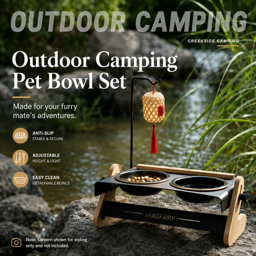 Adjustable Elevated White Pet Bowl Tilted Metal Stand
