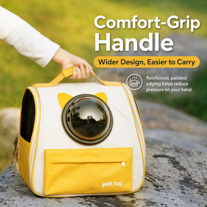 Large Capacity Pet Backpack – Cats and Small Dogs, Double-Strap Design-Cats up to 20 lbs, Dogs up to 15 lbs