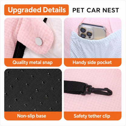 Portable Car Pet Bed Travel Cushion for Cats and Dogs