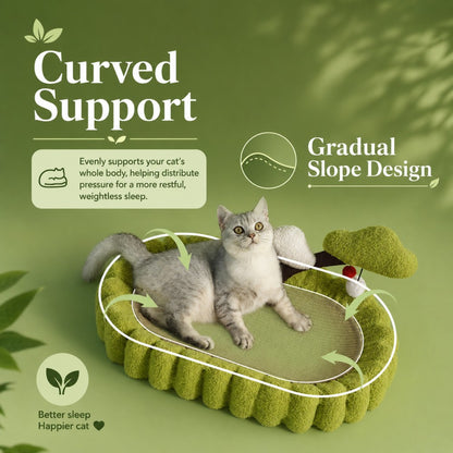Sisal Cat Scratcher Bowl Bed Money Tree