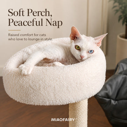 Cat Tree with Track Toy Sisal Scratching Post Gourd Style
