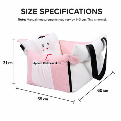 Portable Car Pet Bed Travel Cushion for Cats and Dogs