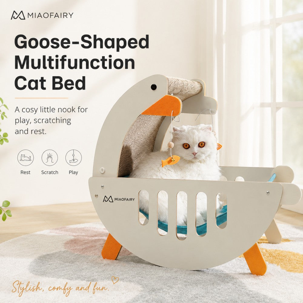 Cat Scratcher Hammock Bed Goose Design