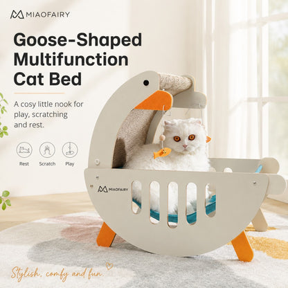 Cat Scratcher Hammock Bed Goose Design