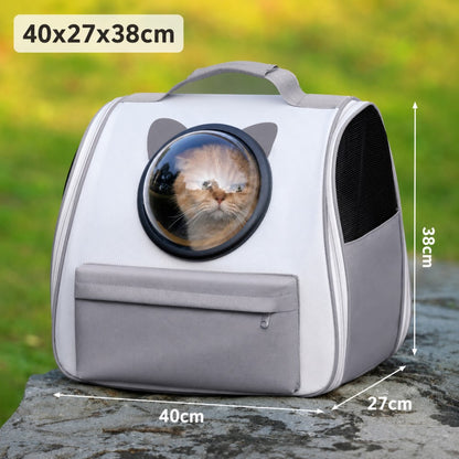Large Capacity Pet Backpack – Cats and Small Dogs, Double-Strap Design-Cats up to 20 lbs, Dogs up to 15 lbs