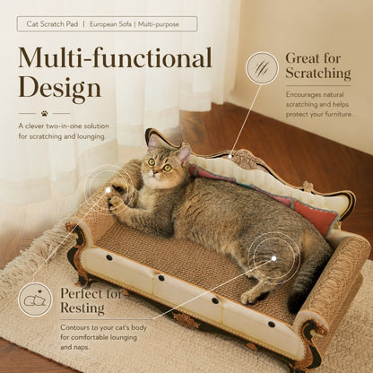 Cat Scratcher Lounge Sofa Corrugated Cardboard