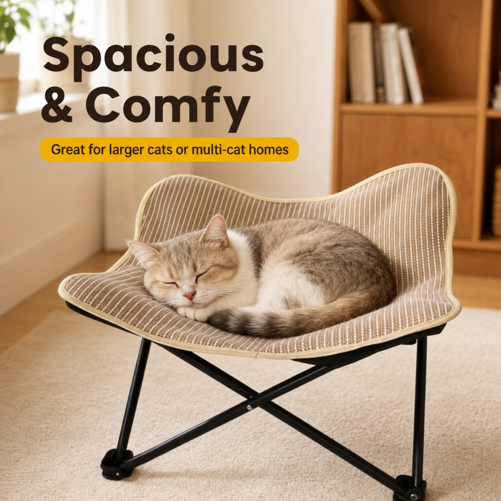 Large Sisal Cat Scratcher Lounge Foldable Cat & Dog Bed 53*53cm