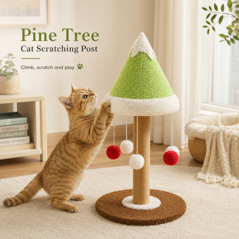 Cedar Cat Scratching Post Interactive Toy