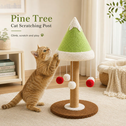 Cedar Cat Scratching Post Interactive Toy