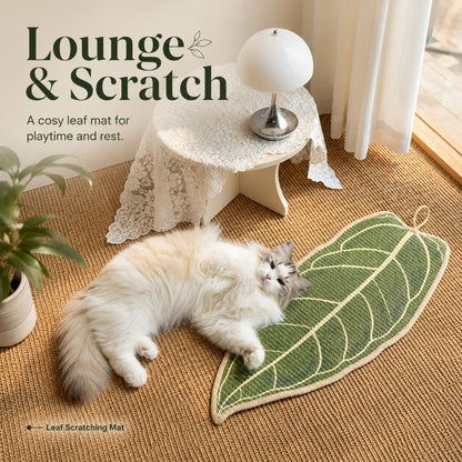Sisal Cat Scratching Mat Anthurium Leaf