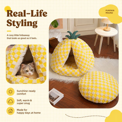 Enclosed Cat Bed Cozy Warm House