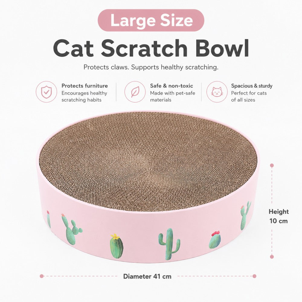Cat Scratcher Bowl Bed Corrugated Cardboard