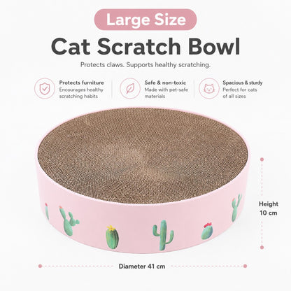 Cat Scratcher Bowl Bed Corrugated Cardboard