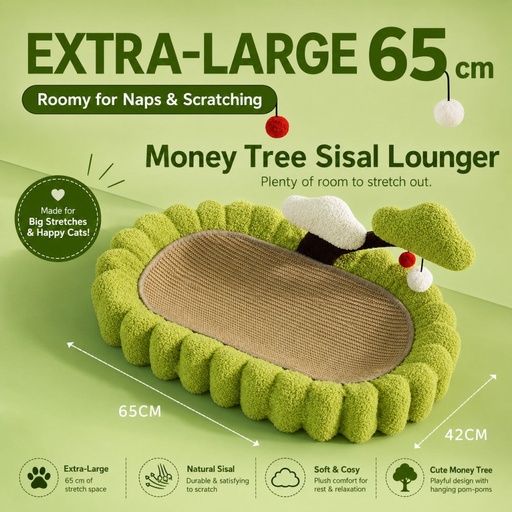 Sisal Cat Scratcher Bowl Bed Money Tree