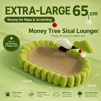 Sisal Cat Scratcher Bowl Bed Coconut Tree