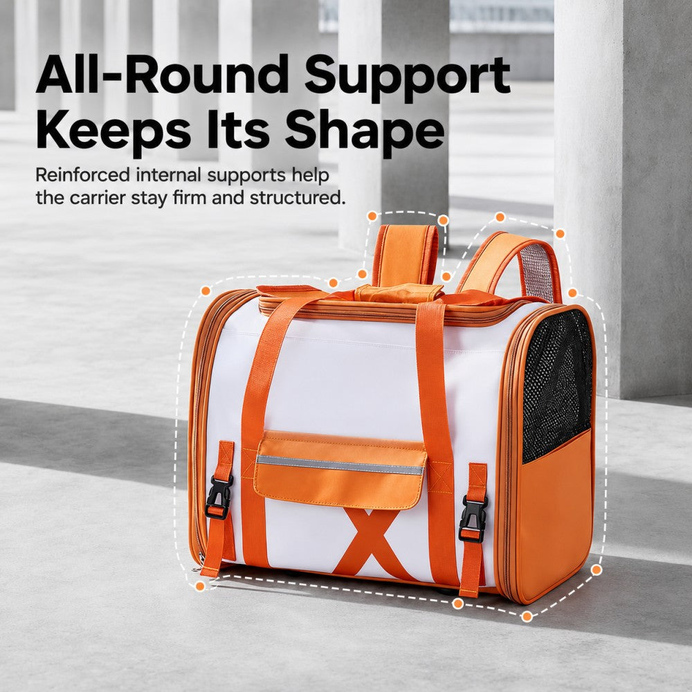 Large Capacity Pet Carrier Backpack for Cats and Small Dogs