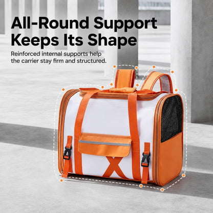 Large Capacity Pet Carrier Backpack for Cats and Small Dogs