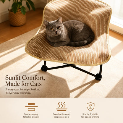 Large Sisal Cat Scratcher Lounge Foldable Cat & Dog Bed 53*53cm
