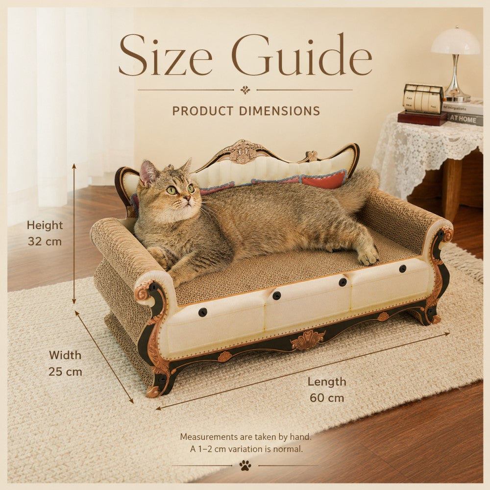 Cat Scratcher Lounge Sofa Corrugated Cardboard