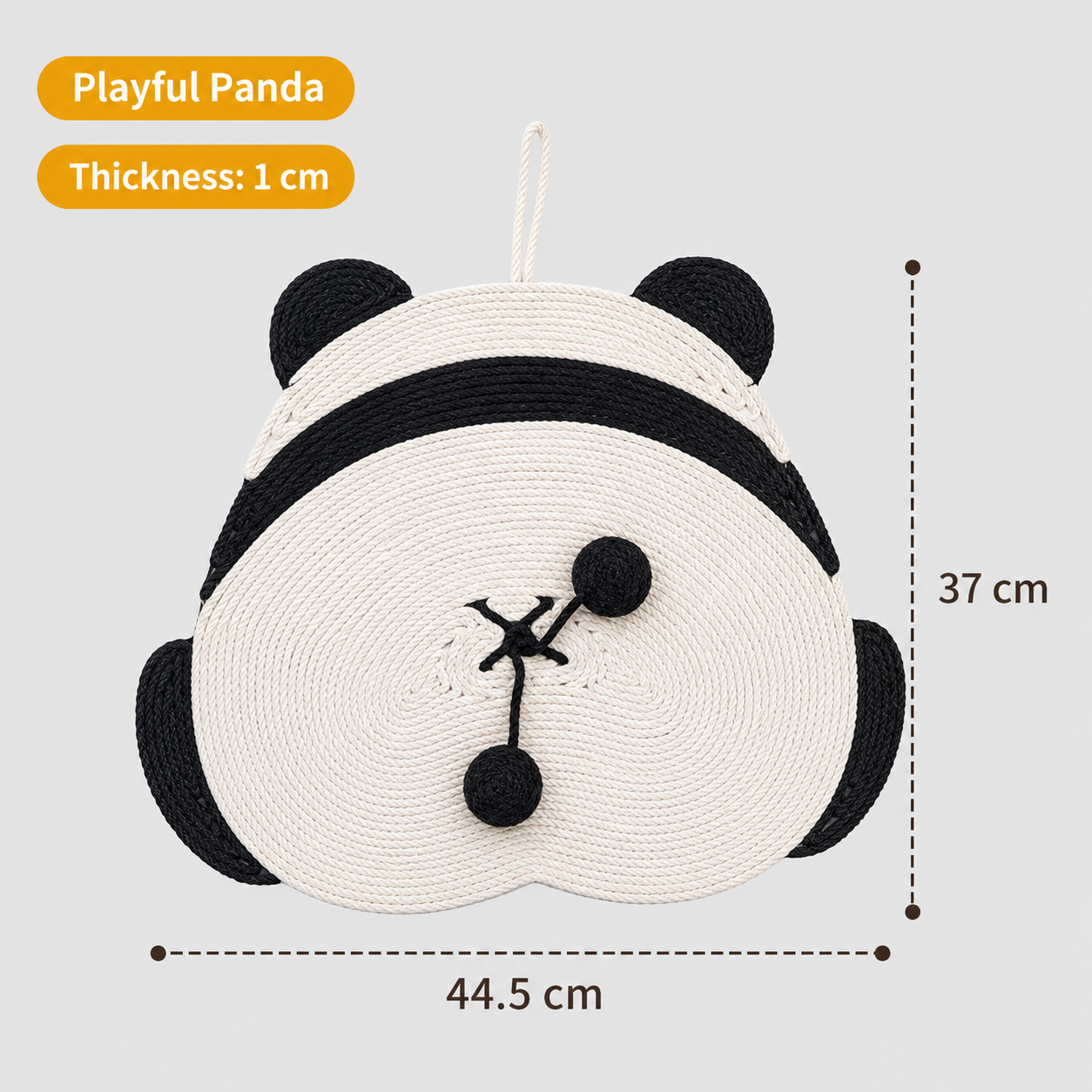 Sisal Cat Scratch Pad – Wall-Mount & Freestanding with Bell Ball
