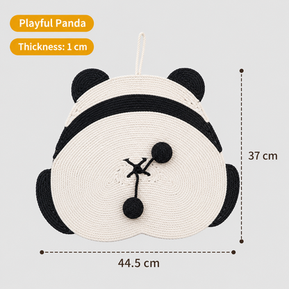 Sisal Cat Scratch Pad – Wall-Mount & Freestanding with Bell Ball