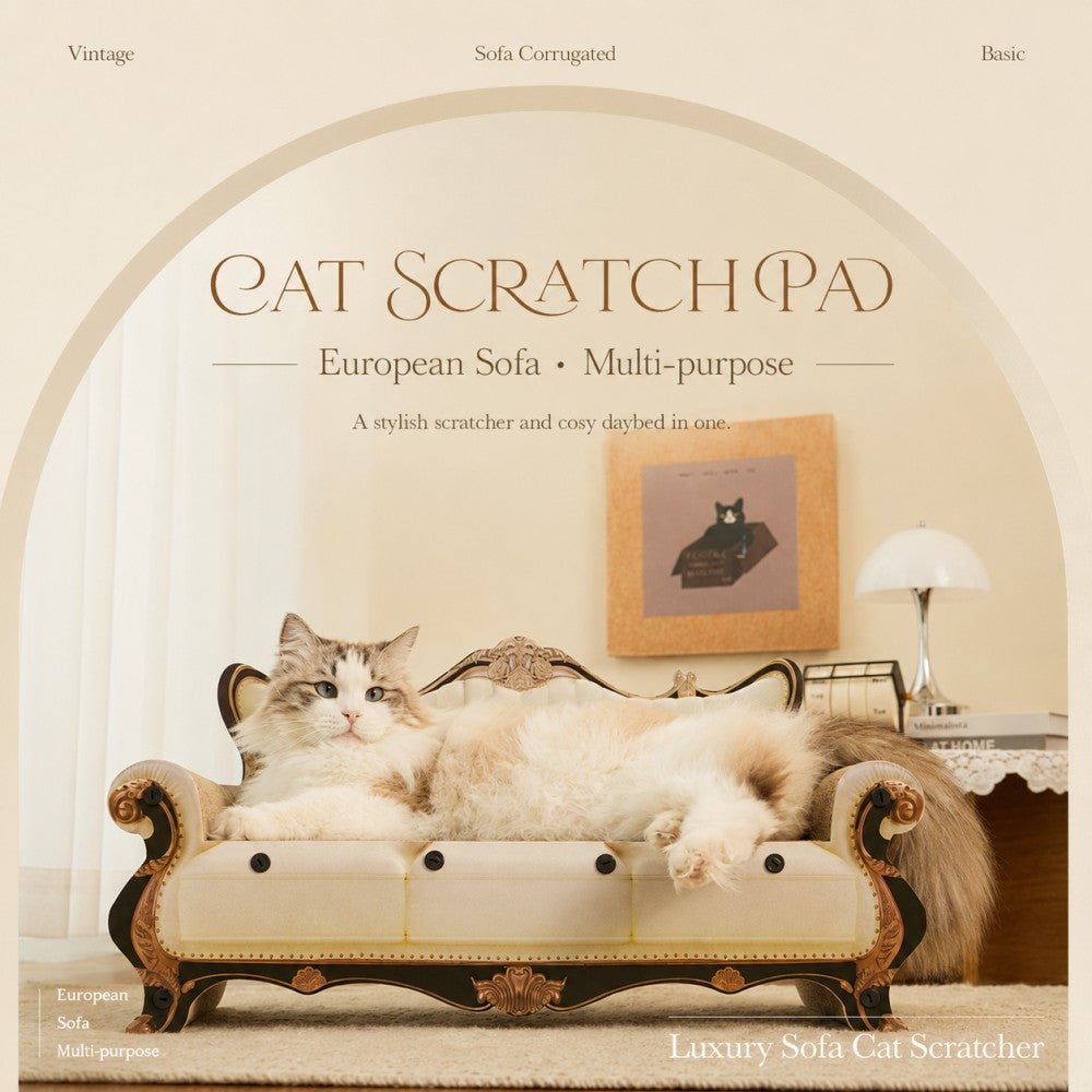 Cat Scratcher Lounge Sofa Corrugated Cardboard