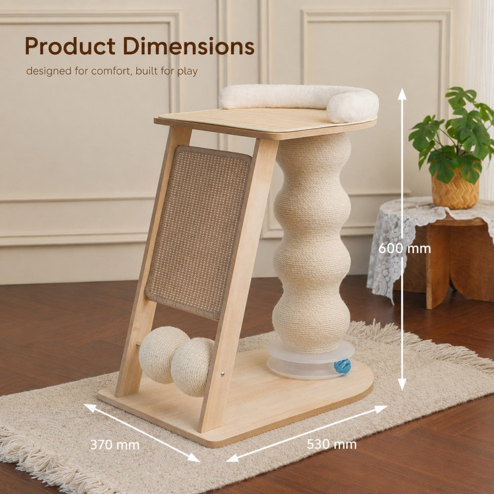 Cat Tree with Ramp Sisal Scratching Post