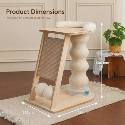Cat Tree with Ramp Sisal Scratching Post