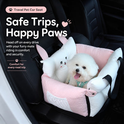 Portable Car Pet Bed Travel Cushion for Cats and Dogs